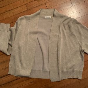 Gold cropped cardigan CK